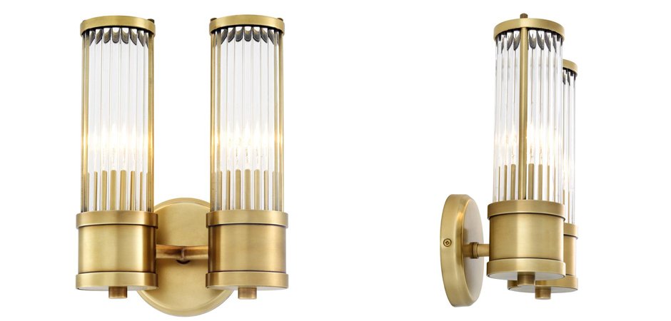 Бра Wall Lamp Claridges Dual Brass - Loft-Concept в Кирове