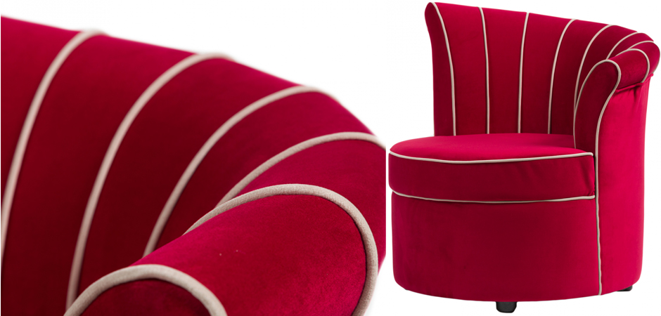 Кресло Curly Backrest Red - фото №1