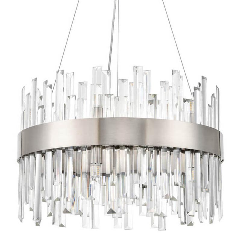 Люстра Cramer Chandelier 50 satin nickel Прозрачный (Transparent) Никель Сатин Люстра Cramer Chandelier 50 satin nickel Прозрачный (Transparent) Никель Сатин в Кирове | Loft Concept