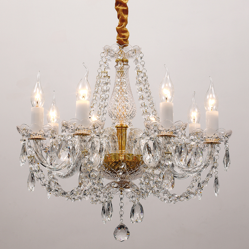 Люстра Melisa Chandelier Прозрачный Глянцевое золото Люстра Melisa Chandelier Прозрачный Глянцевое золото в Кирове | Loft Concept