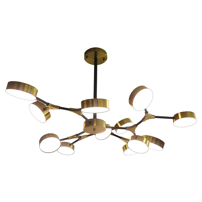 Люстра Maelys Chandelier 12 Белый Золотой Люстра Maelys Chandelier 12 Белый Золотой в Кирове | Loft Concept