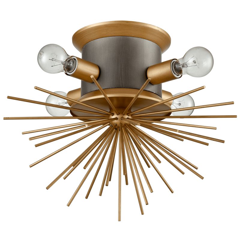 Потолочный светильник Hedgehog Brass Chandelier Латунь Потолочный светильник Hedgehog Brass Chandelier Латунь в Кирове | Loft Concept