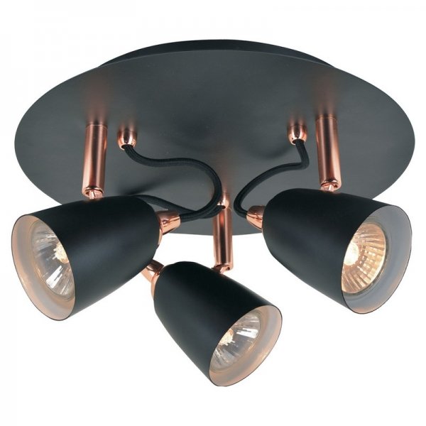 Спот Copper Spot 3 Черный Спот Copper Spot 3 Черный в Кирове | Loft Concept