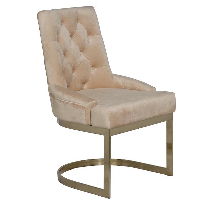 Стул Famos Chair beige Бежевый Золотой Стул Famos Chair beige Бежевый Золотой в Кирове | Loft Concept