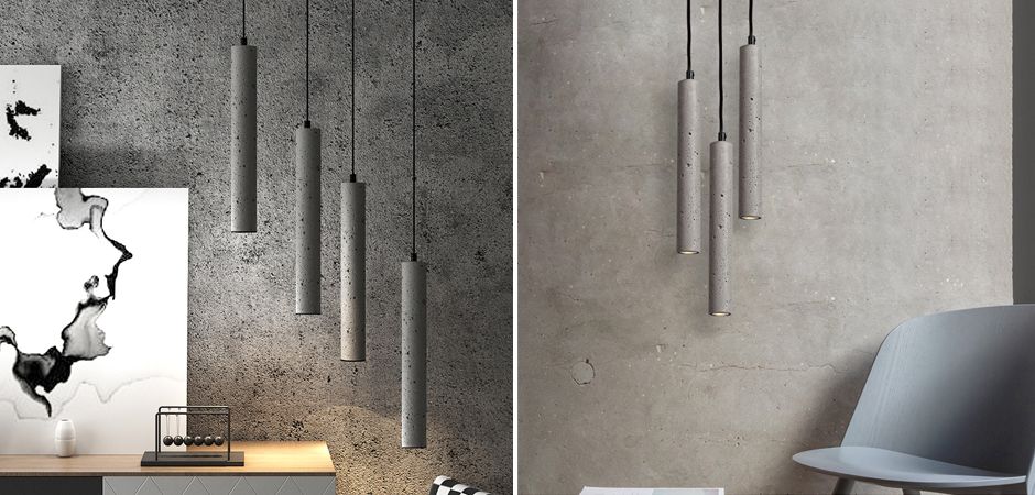 Подвесной светильник Concrete Pipe Подвесной светильник Concrete Pipe - Loft-Concept в Кирове