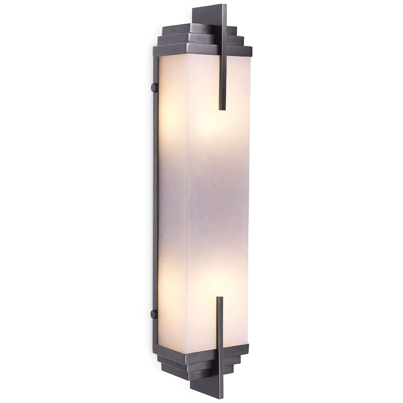 Бра Eichholtz Wall Lamp Harman Bronze Темная бронза Белое матовое стекло Бра Eichholtz Wall Lamp Harman Bronze Темная бронза Белое матовое стекло в Кирове | Loft Concept