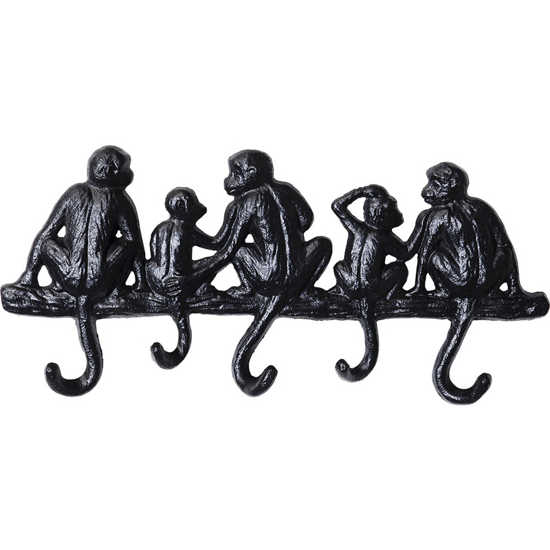 Настенная вешалка Monkey Family S Черный Настенная вешалка Monkey Family S Черный в Кирове | Loft Concept