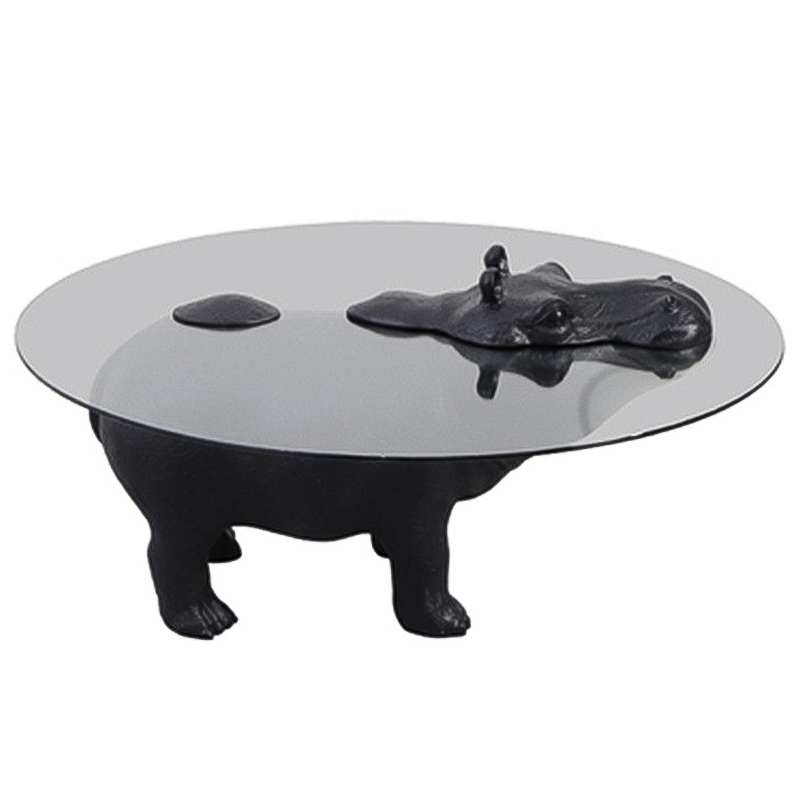 Кофейный Стол Бегемот Hippo Stands Coffee Table Черный Прозрачное Стекло Кофейный Стол Бегемот Hippo Stands Coffee Table Черный Прозрачное Стекло в Кирове | Loft Concept