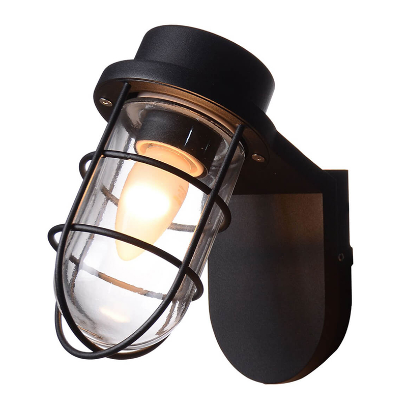 Уличный настенный светильник Declan Street Lamp Черный Уличный настенный светильник Declan Street Lamp Черный в Кирове | Loft Concept