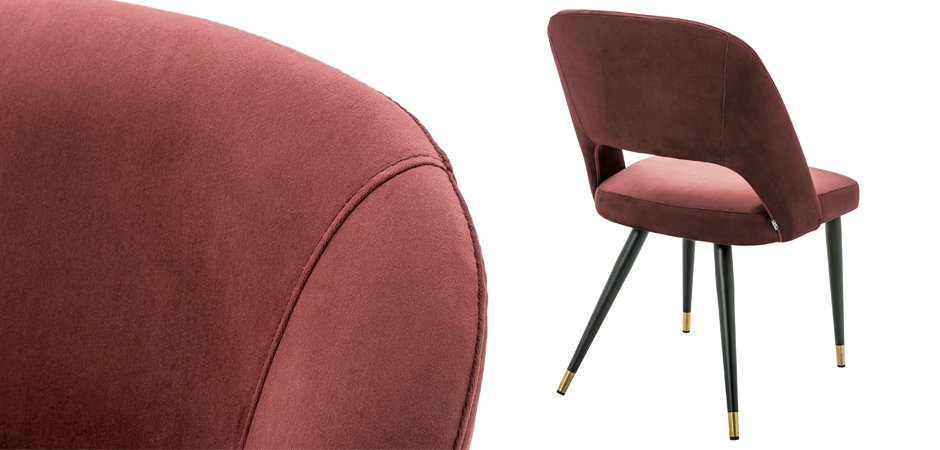 Стул Eichholtz Dining Chair Cipria Bordeaux Стул Eichholtz Dining Chair Cipria Bordeaux - Loft-Concept в Кирове