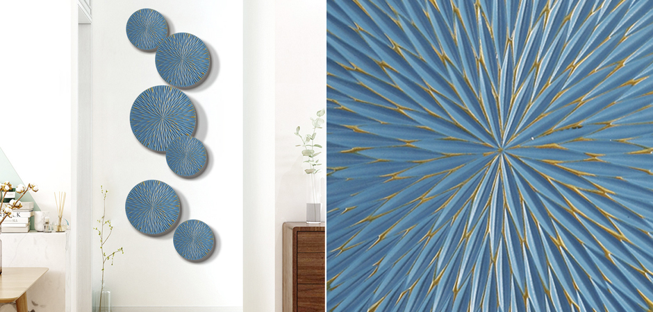 Арт-объект на стену Blue Discs Арт-объект на стену Blue Discs - Loft-Concept в Кирове