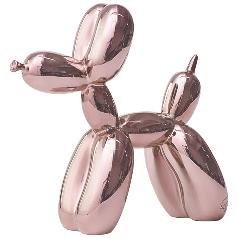 Статуэтка Jeff Koons Balloon Dog Chrome Pink Розовое золото Статуэтка Jeff Koons Balloon Dog Chrome Pink Розовое золото в Кирове | Loft Concept