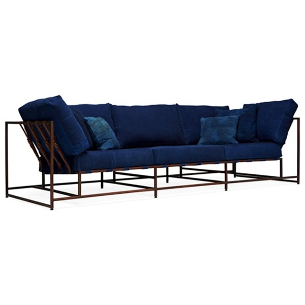 Диван Kenn X Miller sofa Indigo and copper denim Индиго Диван Kenn X Miller sofa Indigo and copper denim Индиго в Кирове | Loft Concept