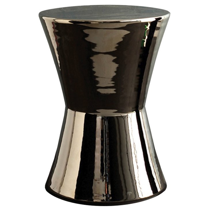 Керамический табурет Silvered Stool - Cone Серебряный Керамический табурет Silvered Stool - Cone Серебряный в Кирове | Loft Concept