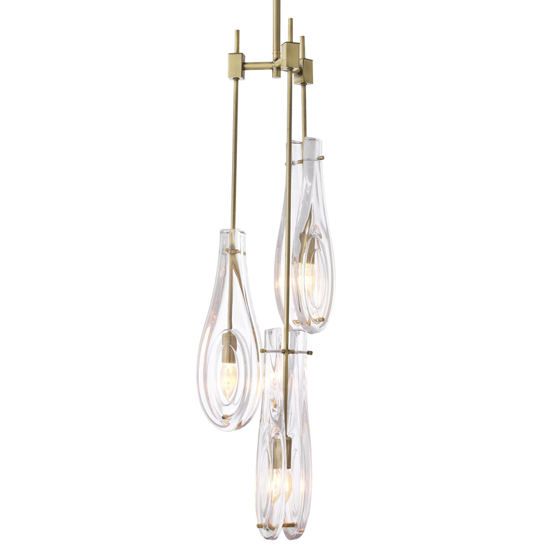 Люстра Eichholtz Chandelier Bellano S Brass Латунь Прозрачный Люстра Eichholtz Chandelier Bellano S Brass Латунь Прозрачный в Кирове | Loft Concept