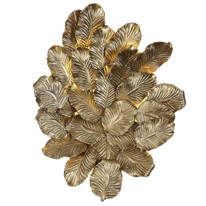 Бра Golden Leaves Bra Золотой Бра Golden Leaves Bra Золотой в Кирове | Loft Concept