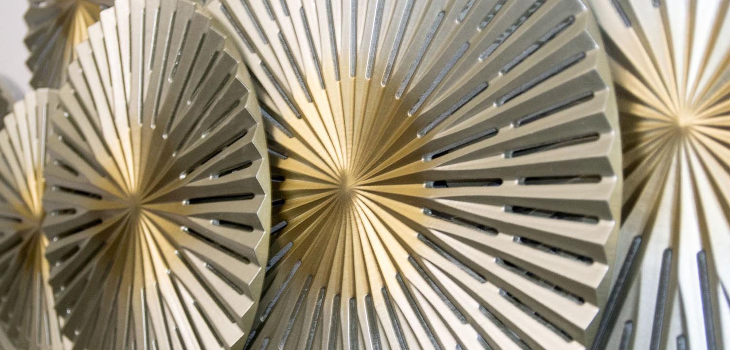 Арт-объект Apollo Gold and Silver Wall Plaque Disc gap 9 - фото №2