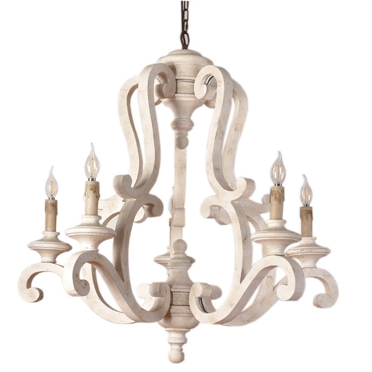 Люстра Ivory Provence Chandeliers Бежево-серый Коричневый Люстра Ivory Provence Chandeliers Бежево-серый Коричневый в Кирове | Loft Concept