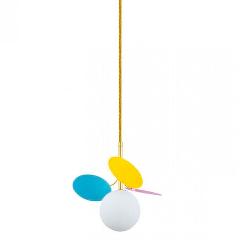 Подвесной светильник MATISSE Pendant One multicolor Мульти Золотой Белый Подвесной светильник MATISSE Pendant One multicolor Мульти Золотой Белый в Кирове | Loft Concept
