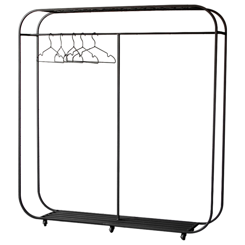 Рейл Hughes Industrial Metal Rust Clothes Rail Черный Рейл Hughes Industrial Metal Rust Clothes Rail Черный в Кирове | Loft Concept