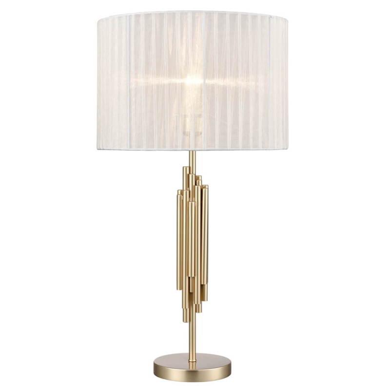 Настольная лампа с Абажуром Odeon Table Lamp ivory ( слоновая кость ) Золотой Настольная лампа с Абажуром Odeon Table Lamp ivory ( слоновая кость ) Золотой в Кирове | Loft Concept