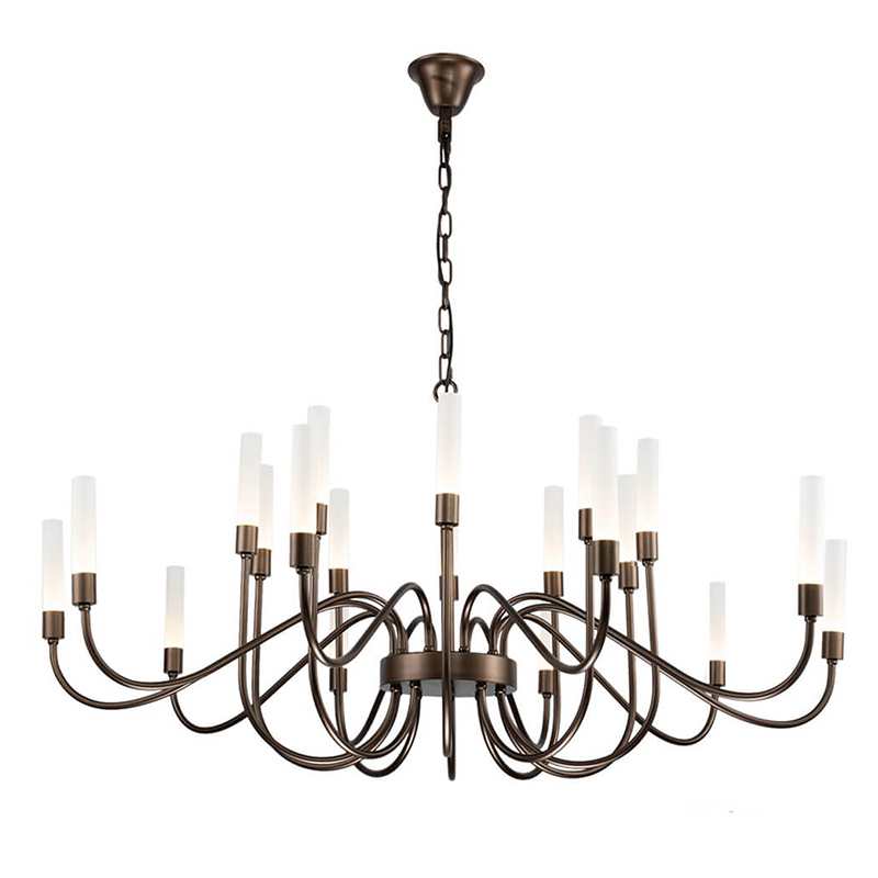 Люстра Faiber Brown Chandelier Коричневый Люстра Faiber Brown Chandelier Коричневый в Кирове | Loft Concept