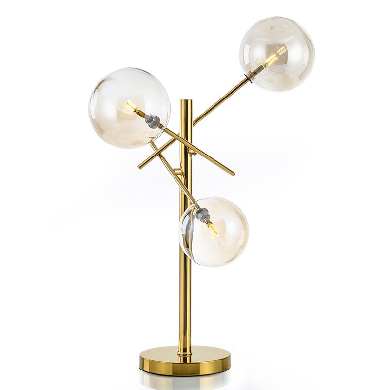 Настольная лампа Gallotti & Radice Bolle Table lamp Золотой Дымчатый (Smoke) в Кирове | Loft Concept 