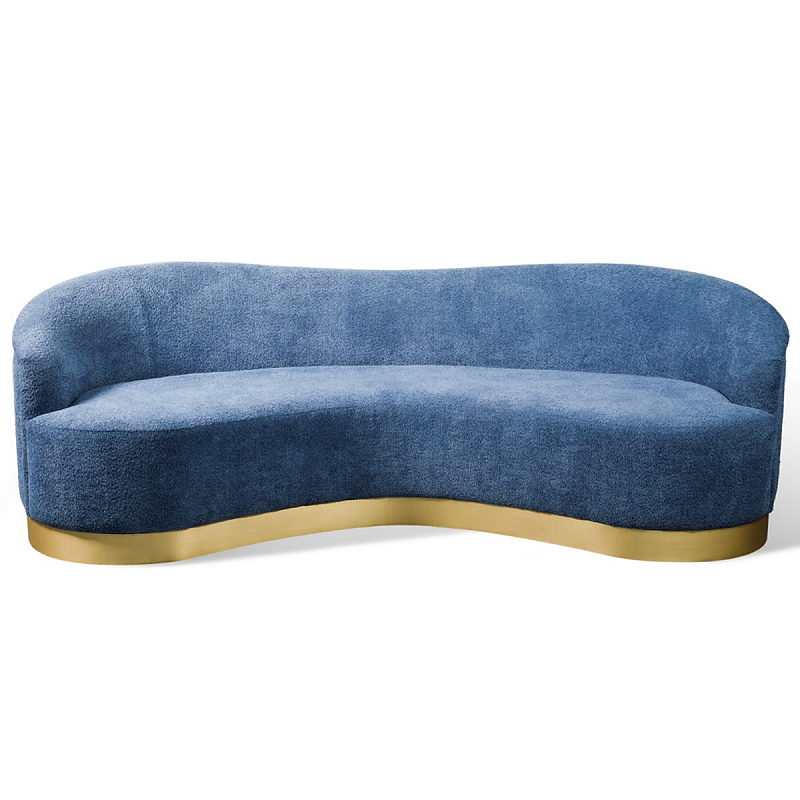 Диван Derby Sofa Синий Латунь Диван Derby Sofa Синий Латунь в Кирове | Loft Concept