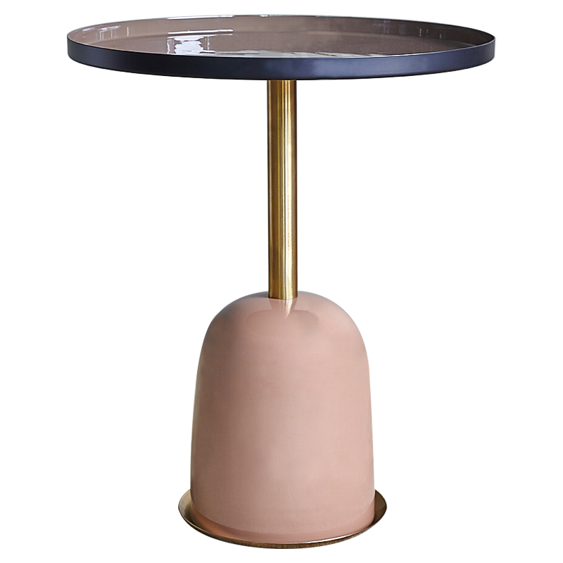 Приставной стол Ester Side Table Дымчатая Роза Латунь Приставной стол Ester Side Table Дымчатая Роза Латунь в Кирове | Loft Concept