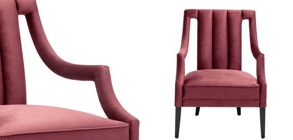 Кресло Eichholtz Chair Ermitage Bordeaux Кресло Eichholtz Chair Ermitage Bordeaux - Loft-Concept в Кирове