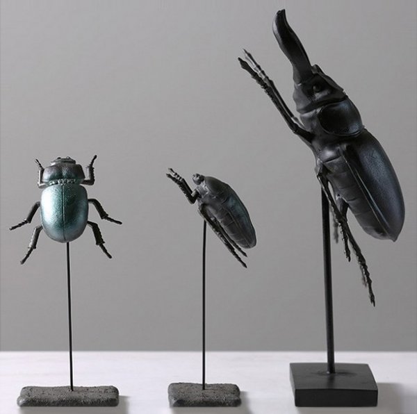 Статуэтка Beetle Family Черный в Кирове | Loft Concept 