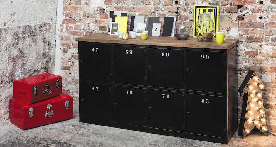 Комод в стиле Лофт с 8-ю дверцами Industrial Rust Eight Chest Комод в стиле Лофт с 8-ю дверцами Industrial Rust Eight Chest - Loft-Concept в Кирове