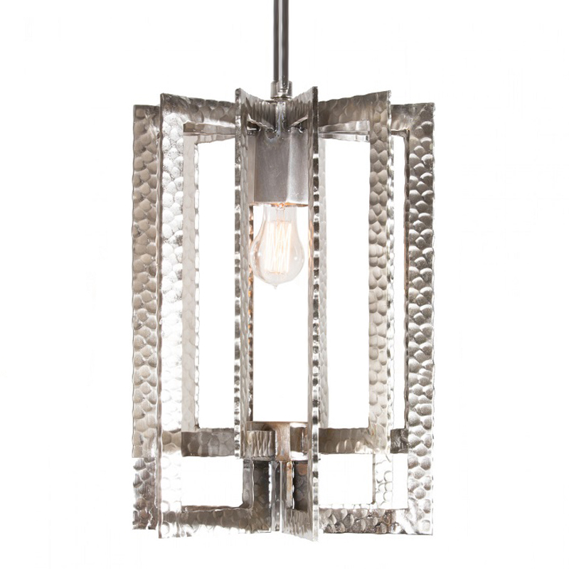 Подвесной Светильник Textured Cage Pendant Lamp silver Серебряный Подвесной Светильник Textured Cage Pendant Lamp silver Серебряный в Кирове | Loft Concept