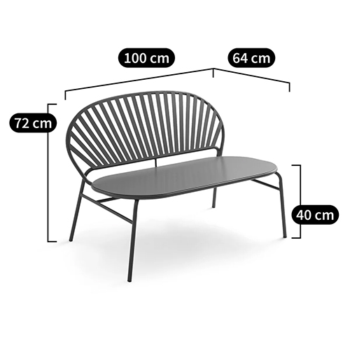 Зелёная скамья из стали Goodwin Metal Bench Green Зелёная скамья из стали Goodwin Metal Bench Green в Кирове