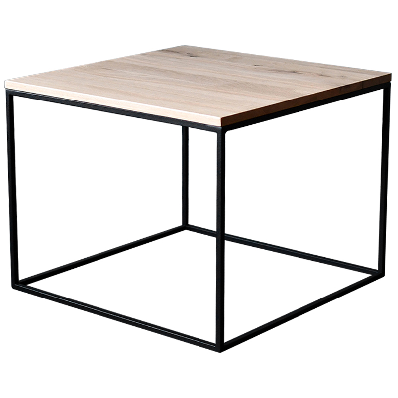 Кофейный стол Clegg Industrial Metal Rust Coffee Table Светлый дуб Черный Кофейный стол Clegg Industrial Metal Rust Coffee Table Светлый дуб Черный в Кирове | Loft Concept