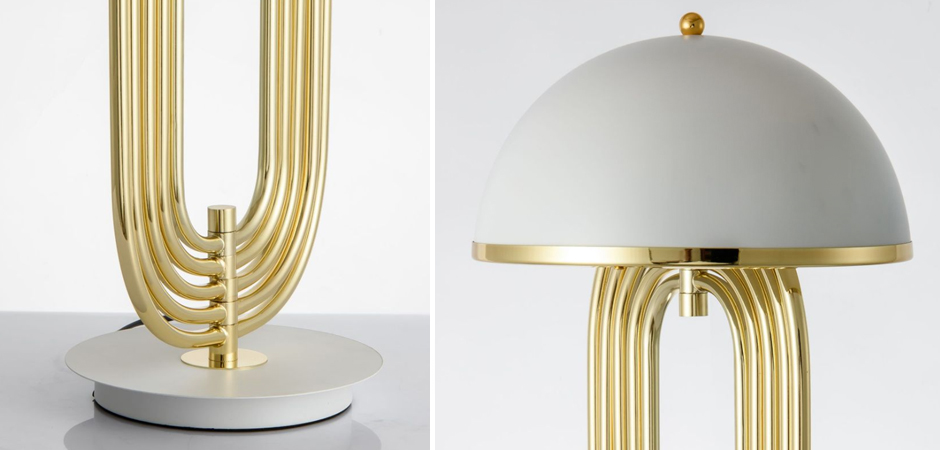 Настольная лампа Delightfull Turner Table Lamp White Настольная лампа Delightfull Turner Table Lamp White - Loft-Concept в Кирове