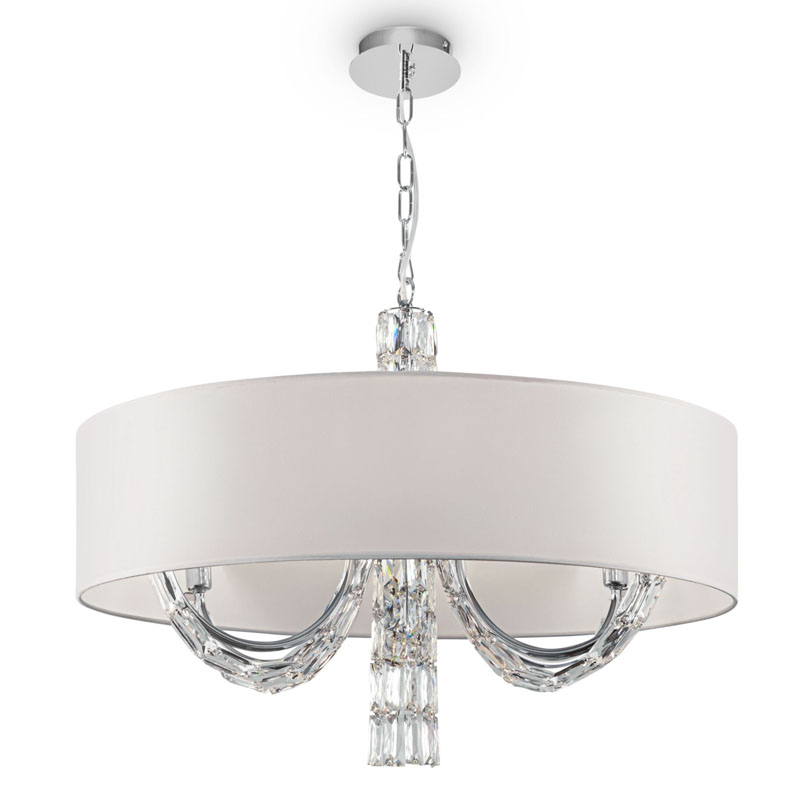 Люстра Damiana Chandelier 70 Белый Хром Люстра Damiana Chandelier 70 Белый Хром в Кирове | Loft Concept