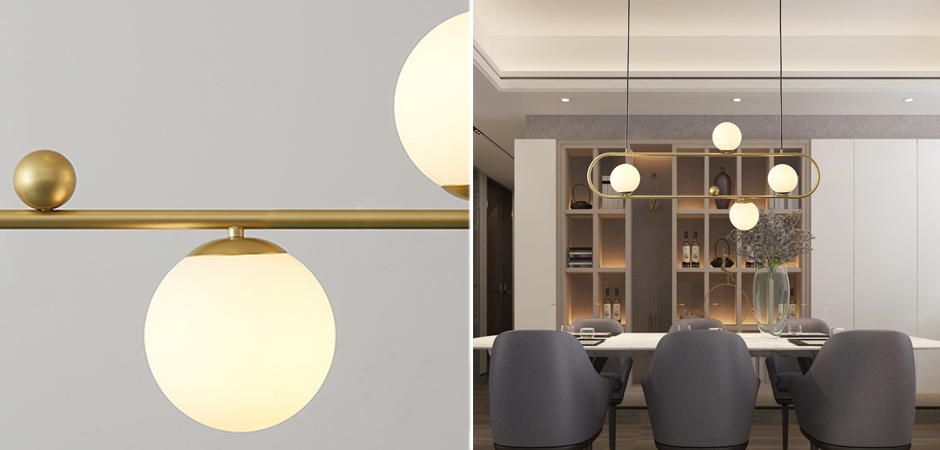 Люстра Horizontal Balls Balance Brass 4 - Loft-Concept в Кирове