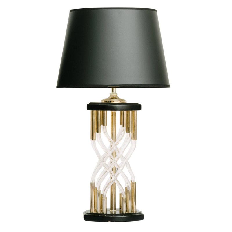 Настольная лампа Table Lamp Organic Glass Черный Латунь Настольная лампа Table Lamp Organic Glass Черный Латунь в Кирове | Loft Concept