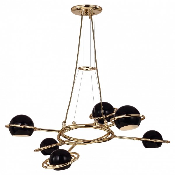 Люстра Delightfull Cosmo Suspention Light Black 6 Черный в Кирове | Loft Concept 