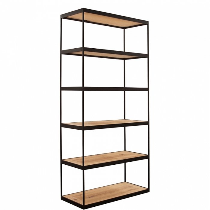 Стеллаж Industrial Oak Shelving Unit Стеллаж Industrial Oak Shelving Unit в Кирове | Loft Concept