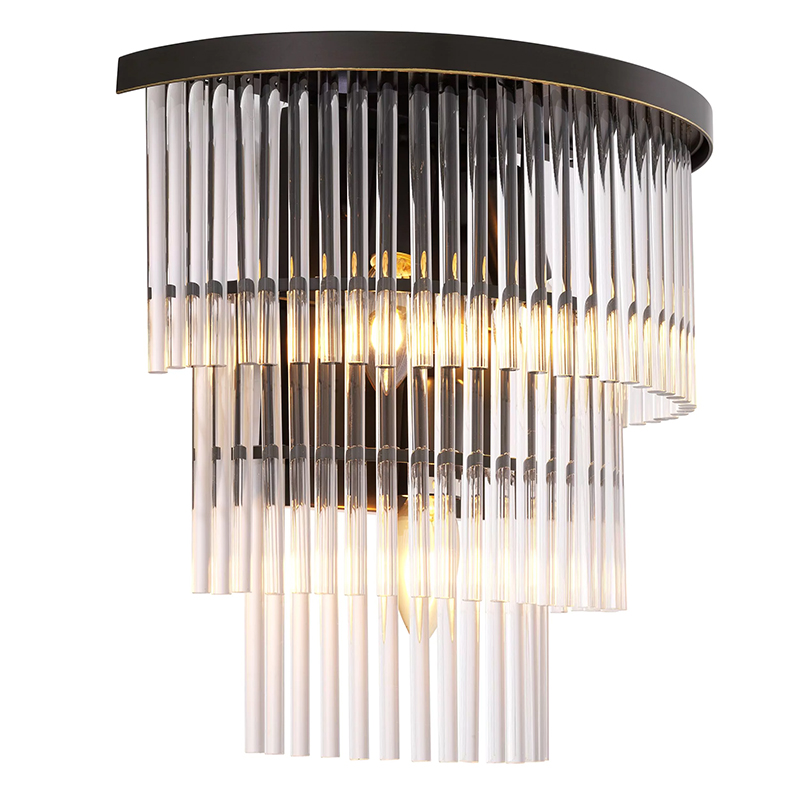 Бра Eichholtz Wall Lamp East Bronze Прозрачное Стекло Темная бронза в Кирове | Loft Concept 