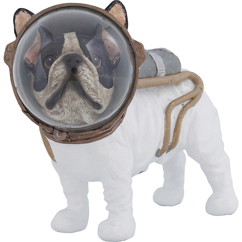 Статуэтка Space Bulldog Белый Коричневый Черный Статуэтка Space Bulldog Белый Коричневый Черный в Кирове | Loft Concept