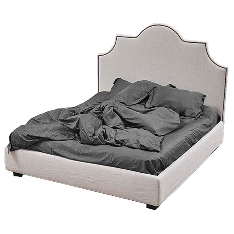 Кровать Headboard Angles Bed Светло-серый Кровать Headboard Angles Bed Светло-серый в Кирове | Loft Concept