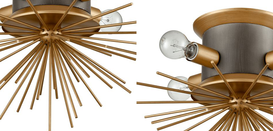 Потолочный светильник Hedgehog Brass Chandelier Потолочный светильник Hedgehog Brass Chandelier - Loft-Concept в Кирове