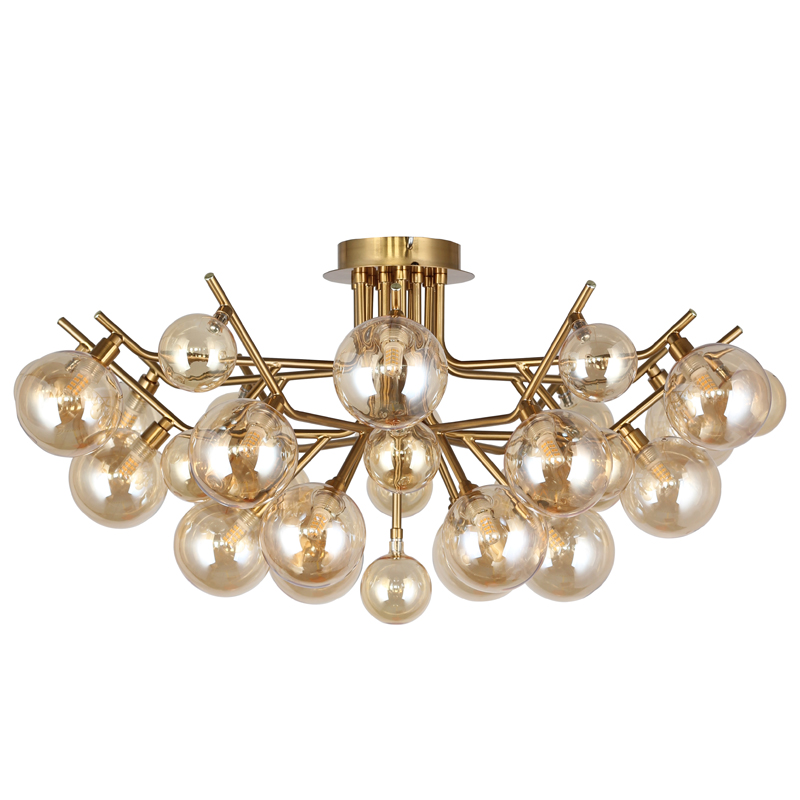 Люстра Berries Chandelier Flower bronze 18 Бронза Прозрачный Люстра Berries Chandelier Flower bronze 18 Бронза Прозрачный в Кирове | Loft Concept
