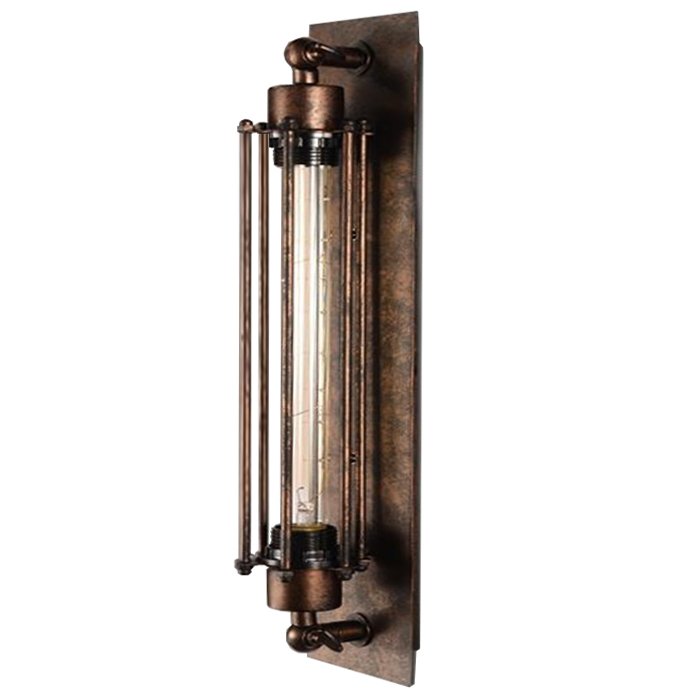 Бра Loft Industrial Edison Cage Momo vintage Бурая ржавчина в Кирове | Loft Concept 