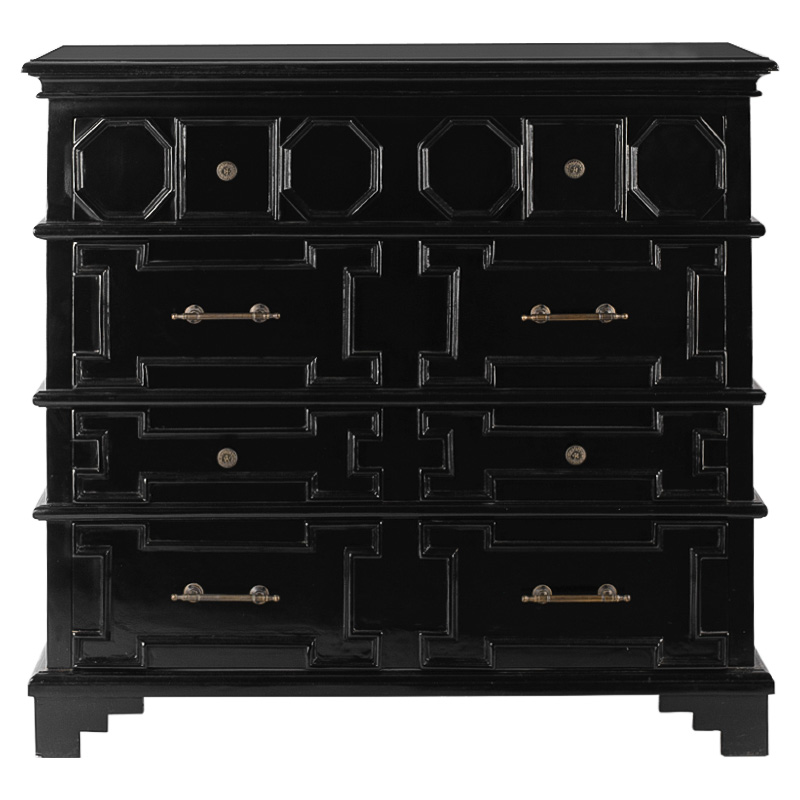 Комод с 4-мя ящиками Chest Beaux Art Черный Черный в Кирове | Loft Concept 