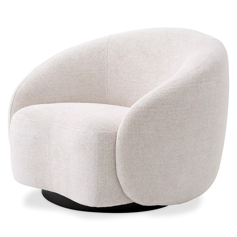 Кресло Eichholtz Swivel Chair Amore Молочный Черный Молочный Черный Кресло Eichholtz Swivel Chair Amore Молочный Черный Молочный Черный в Кирове | Loft Concept