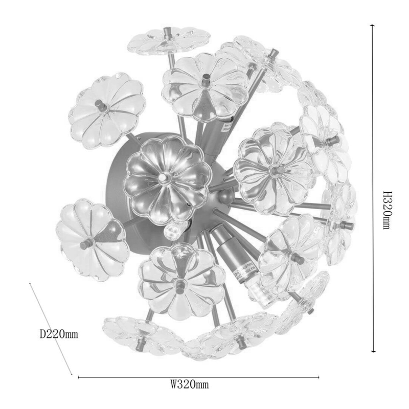Бра Glass Flowers Sputnik Wall Lamp в Кирове